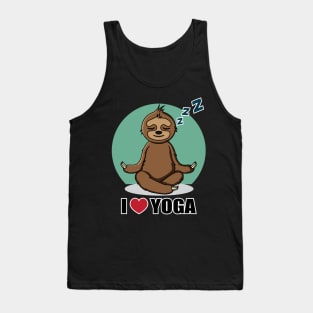 Funny Yoga Sloth Tank Top